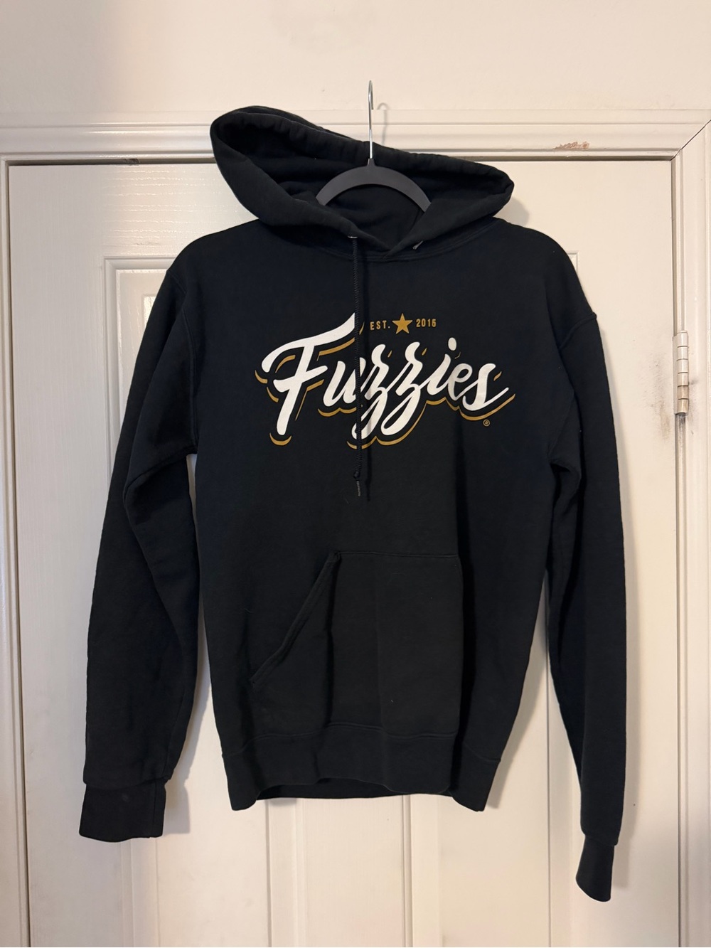 Fuzzies Men's Black Hoodie Sweatshirt